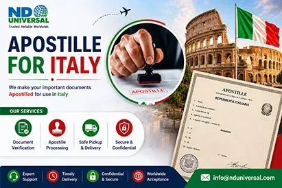 Professional Apostille Services for Italy for educational, personal, and commercial documents.