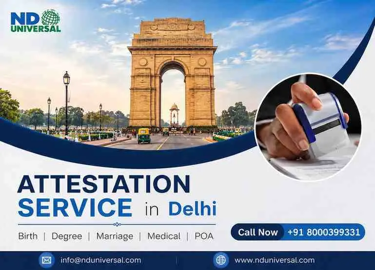 Reliable Attestation Service in Delhi for educational, personal, and commercial certificates.
