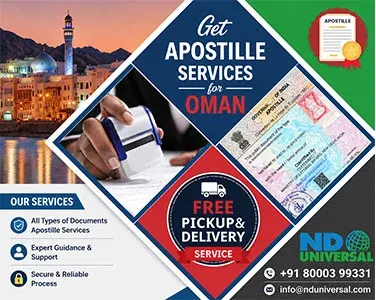 Professional Apostille Services for Oman to authenticate educational, personal, and commercial documents.