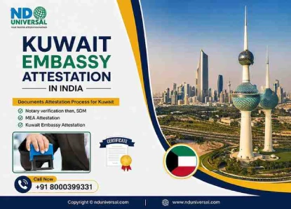 Fast Kuwait Embassy Attestation in India with secure document verification and processing.