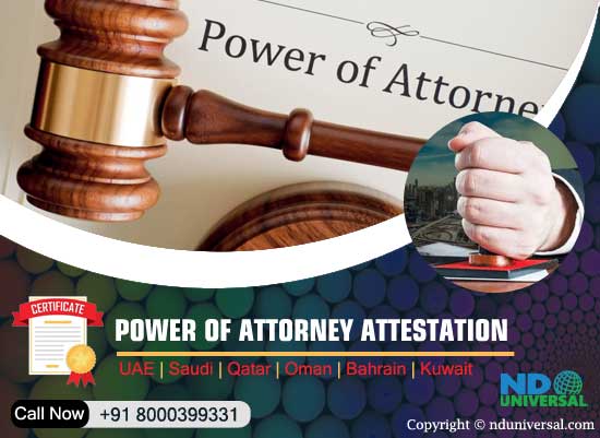 Power of Attorney Attestation