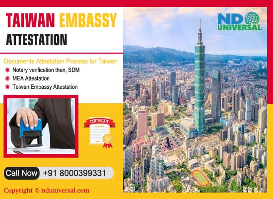 Taiwan Embassy Attestation